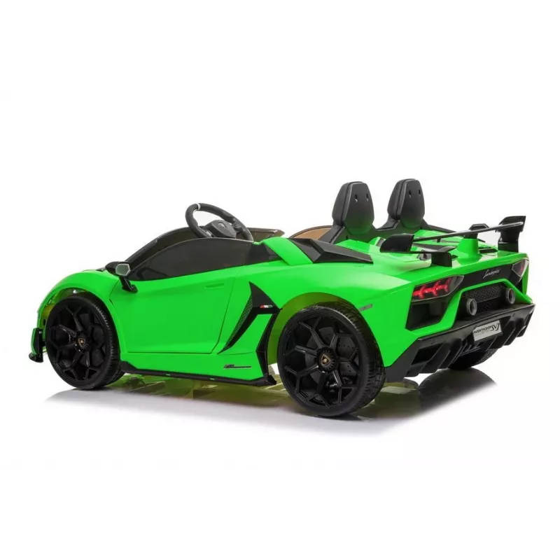 LEAN CARS Lamborghini Aventador SX2028 Coche eléctrico para niños, verde