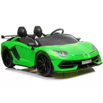 LEAN CARS Lamborghini Aventador SX2028 Coche eléctrico para niños, verde