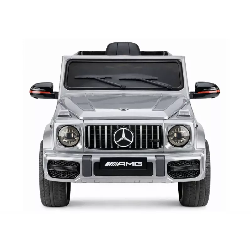 LEAN CARS Coche de batería Mercedes AMG G 63 plateado pintado