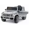 LEAN CARS Coche de batería Mercedes AMG G 63 plateado pintado