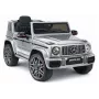 LEAN CARS Coche de batería Mercedes AMG G 63 plateado pintado