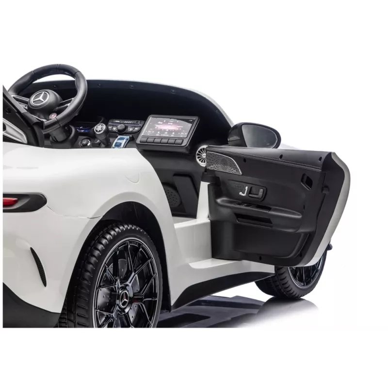 LEAN CARS Mercedes-AMG GT63 24V blanco vehículo montable a batería