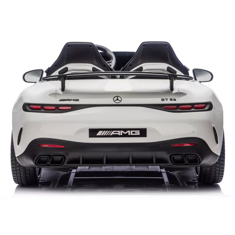 LEAN CARS Mercedes-AMG GT63 24V blanco vehículo montable a batería