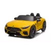 LEAN CARS Coche de batería Mercedes AMG SL63, amarillo lacado