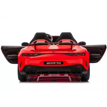 LEAN CARS Coche de batería Mercedes GT63 AMG DK-GT63 24V LCD rojo