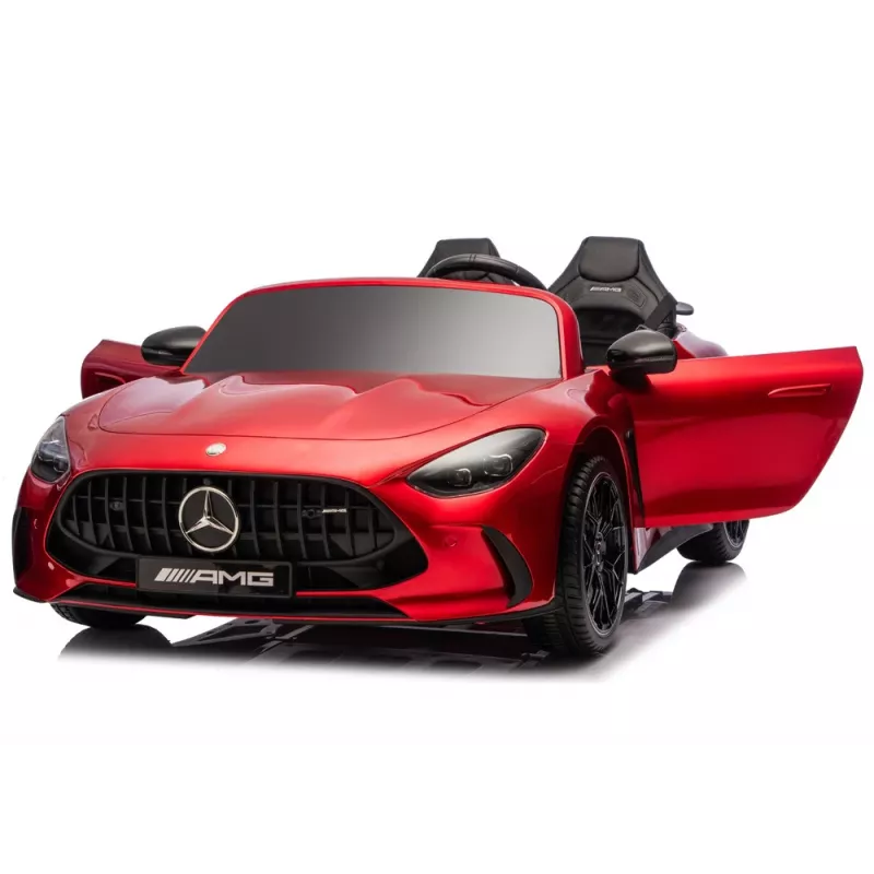 LEAN CARS Coche de batería Mercedes GT63 AMG DK-GT63 24V LCD rojo