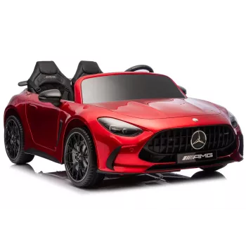 LEAN CARS Coche de batería Mercedes GT63 AMG DK-GT63 24V LCD rojo