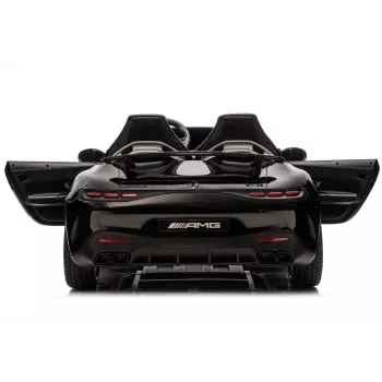 LEAN CARS Coche de batería Mercedes GT63 AMG DK-GT63 24V LCD con motor silencioso negro