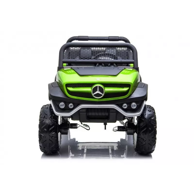 LEAN CARS Mercedes Unimog 12V Coche eléctrico para niños verde