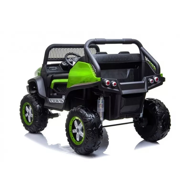 LEAN CARS Mercedes Unimog 12V Coche eléctrico para niños verde