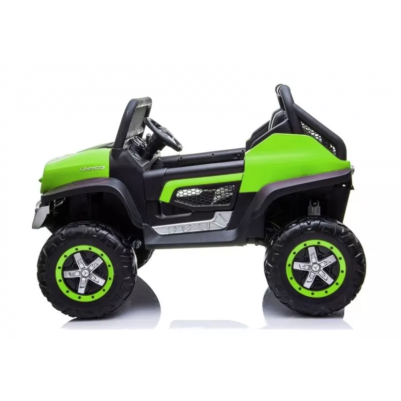 LEAN CARS Mercedes Unimog 12V Coche eléctrico para niños verde