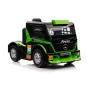LEAN CARS Mercedes XMX622 Camión con batería, luces LED, función piloto, verde