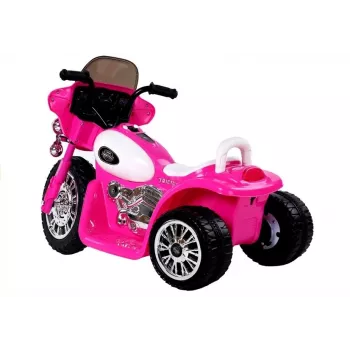 LEAN CARS Moto eléctrica infantil JT568 rosa para niños con luces LED