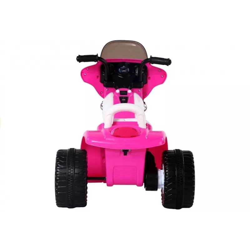 LEAN CARS Moto eléctrica infantil JT568 rosa para niños con luces LED