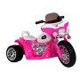 LEAN CARS Moto eléctrica infantil JT568 rosa para niños con luces LED