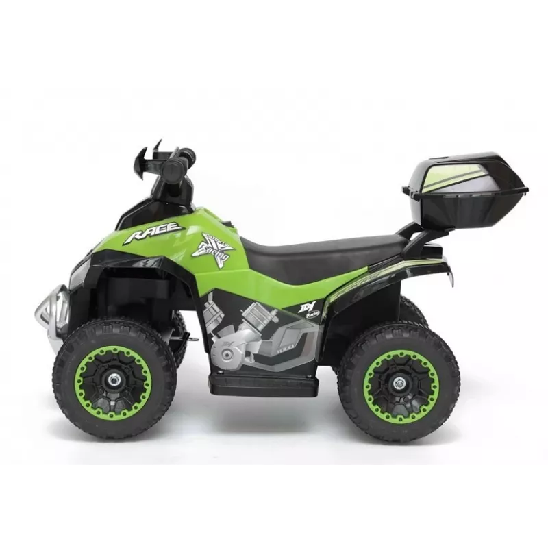 LEAN CARS Q Quad eléctrico GTS1188-A verde luces LED música caja de almacenamiento