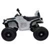LEAN CARS Quad BDM0906 vehículo eléctrico infantil con neumáticos de aire, luces LED, MP3, blanco