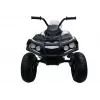 LEAN CARS Quad BDM0906 vehículo eléctrico infantil con neumáticos de aire, luces LED, MP3, blanco