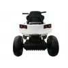 LEAN CARS Quad BDM0906 vehículo eléctrico infantil con neumáticos de aire, luces LED, MP3, blanco