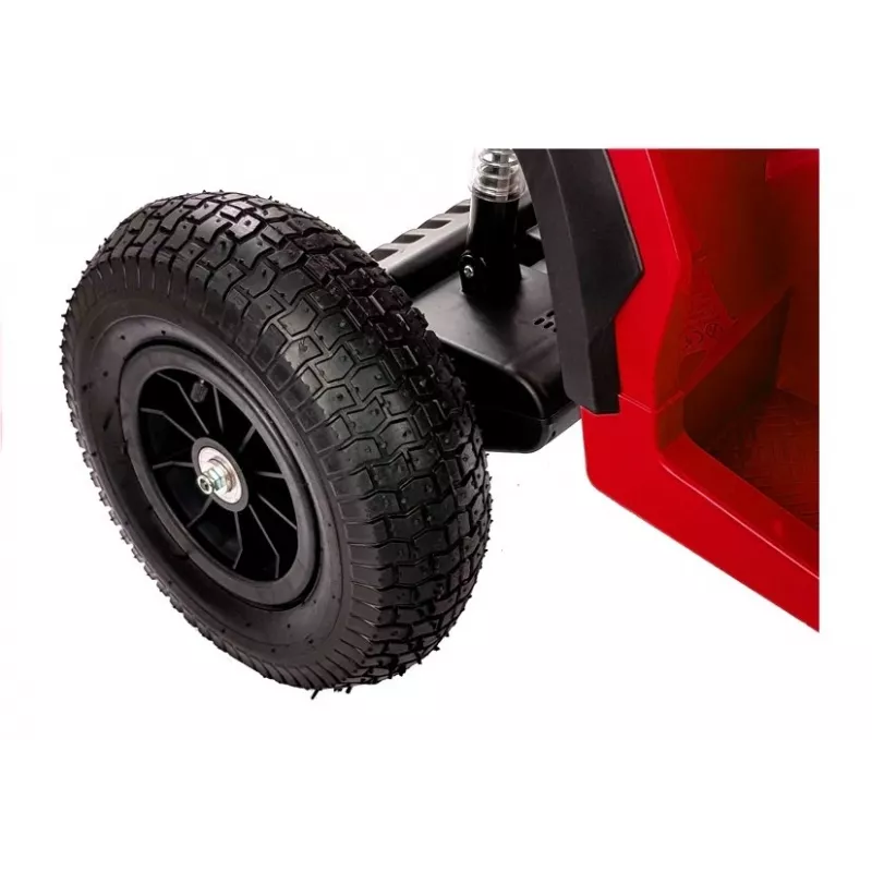 LEAN CARS Quad BDM0906 vehículo eléctrico infantil con neumáticos de aire, luces LED, MP3 - rojo