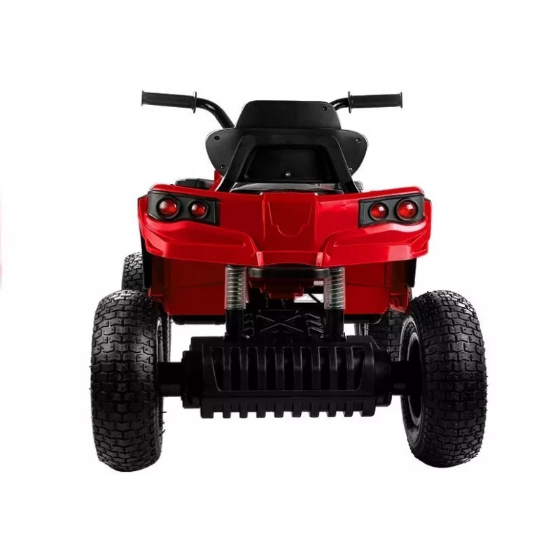 LEAN CARS Quad BDM0906 vehículo eléctrico infantil con neumáticos de aire, luces LED, MP3 - rojo