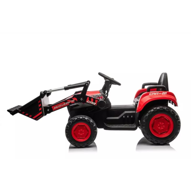 LEAN CARS Tractor recargable con pala BW-X002A rojo