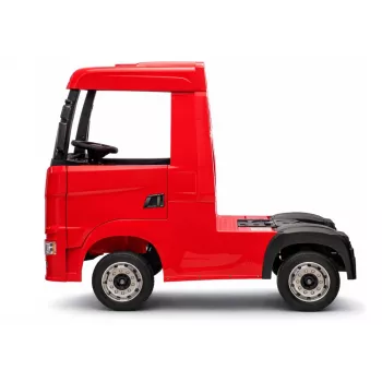 LEAN CARS Scania 500R HL698 coche eléctrico infantil 12V 4x4 rojo pintado con mando a distancia