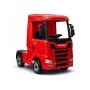 LEAN CARS Scania 500R HL698 coche eléctrico infantil 12V 4x4 rojo pintado con mando a distancia