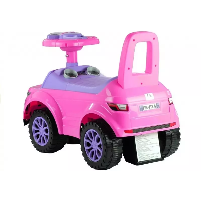 LEAN CARS Andador infantil 613W rosa con sonido y luz
