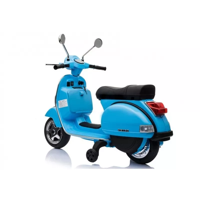 LEAN CARS Vespa Scooter Moto eléctrica para niños - Azul