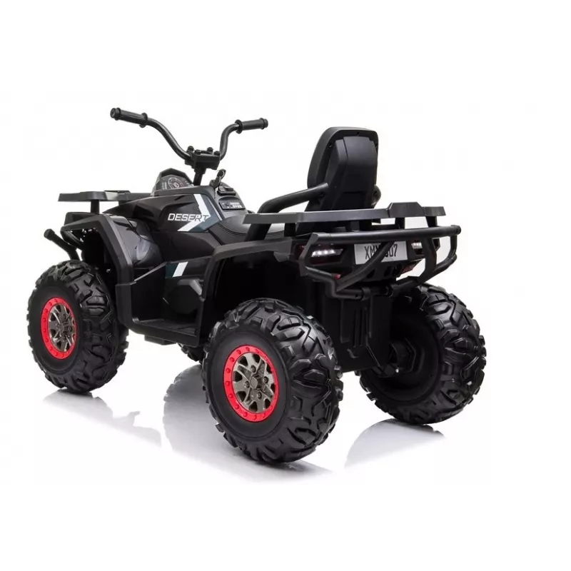 LEAN CARS XMX607 Quad eléctrico para niños con luces LED y MP3 - negro