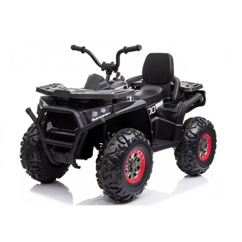 LEAN CARS XMX607 Quad eléctrico para niños con luces LED y MP3 - negro