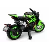 Moto a batería LEAN CARS XW-07 con ruedas LED iluminadas verde