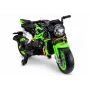 Moto a batería LEAN CARS XW-07 con ruedas LED iluminadas verde