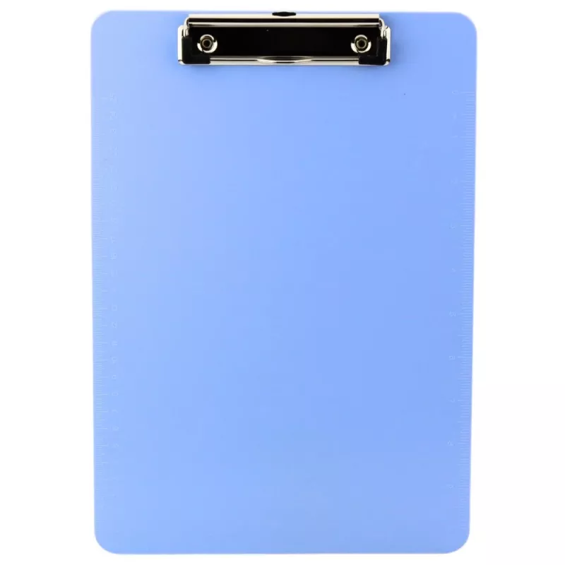 LEAN pinza con regla A4 plástico azul