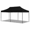 LEAN Express Carpa de jardín Catering Pabellón comercial Negro 3x6 M