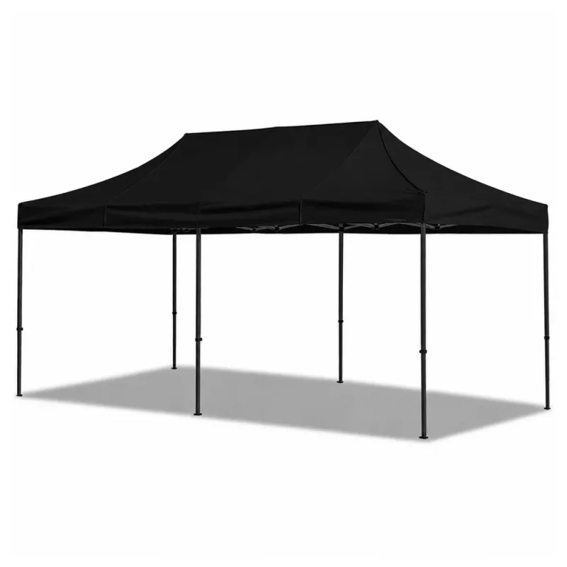 LEAN Express Carpa de jardín Catering Pabellón comercial Negro 3x6 M