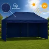 LEAN Express Carpa de jardín Catering Pabellón comercial Azul marino 3x6 M
