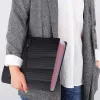 LEAN Organizador de carpetas para documentos, 25 compartimentos, A4, Negro