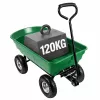 LEAN Carro de transporte de jardín con caja basculante extraíble verde 120 kg