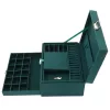 LEAN Joyero con Cajón y Llave, Terciopelo Verde