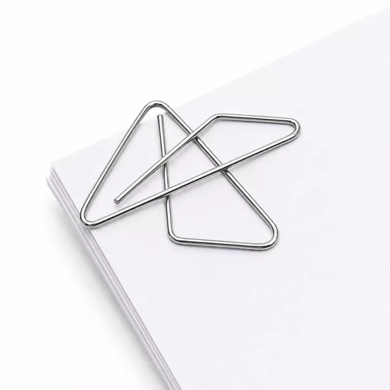 LEAN Pinzas metálicas de mariposa para documentos de oficina 32 mm 50 unidades