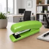 Grapadora metálica de oficina LEAN para hasta 25 hojas, grapas 24/6 26/6, verde