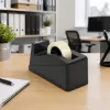 LEAN dispensador de cinta de oficina, negro clásico