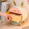 LEAN Organizador con cajones para joyas, caja de escritorio de 3 cajones, conejo