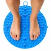 Esterilla de masaje de pies con acupresión redonda LEAN con nódulos, azul, 33 cm