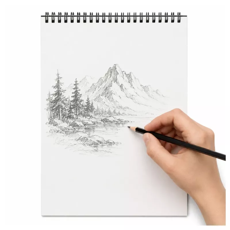 LEAN Cuaderno de bocetos espiral A4 160 g/m² 60 hojas
