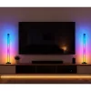 LEAN Lámparas de suelo inteligentes Luces LED RGB de colores Mando a distancia App 125cm 2 uds.