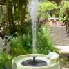 LEAN Fuente de jardín solar para estanques, 4 boquillas, 180 L/h