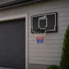 Canasta de baloncesto con tablero LEAN SPORT 30566 - tablero de policarbonato de 90 cm, montaje en pared, negro/rojo